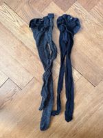 Netzstrumpfhosen schwarz und schwarz/silber