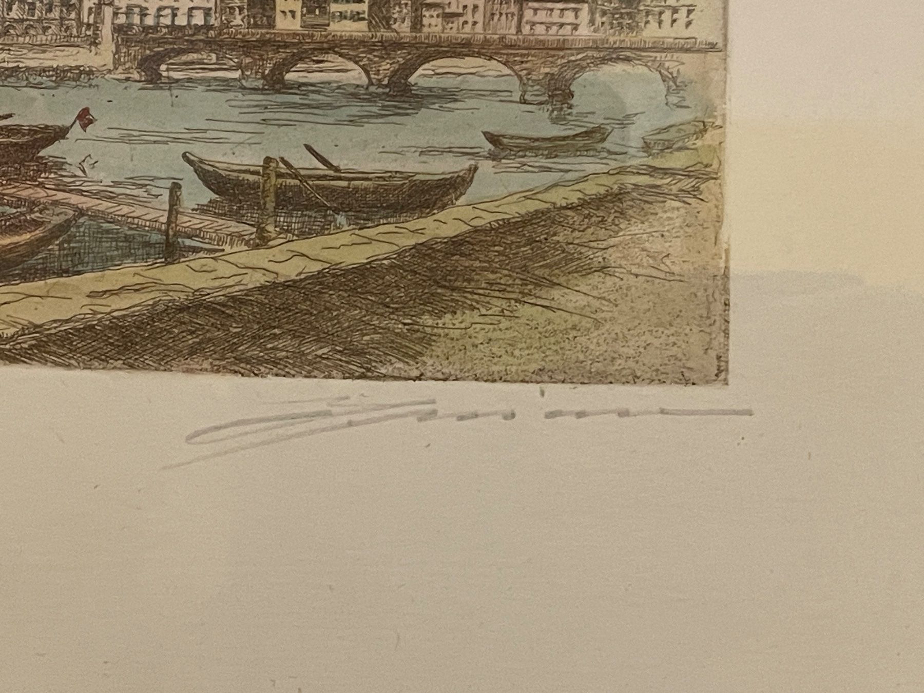 Foto & Immagini: Originale Radierung Zürich mit Rahmen – Usato da Volketswil venduto da rubin74 3
