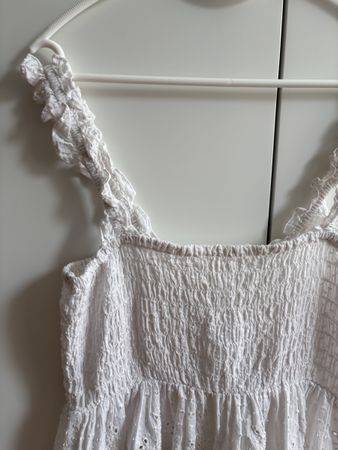 Weisses Top, Grösse S, Mango