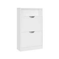 Schuhschrank 2 Klappen Zusatzfach Melamin 60x102 SIRIN