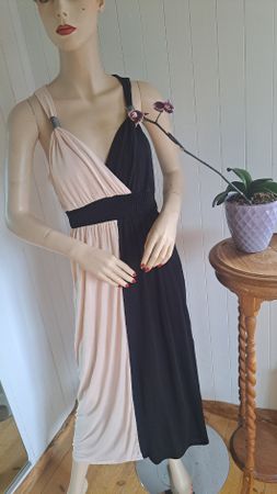 LASCANA Maxikleid Maxi Kleid Dress Colourblock S M 36 