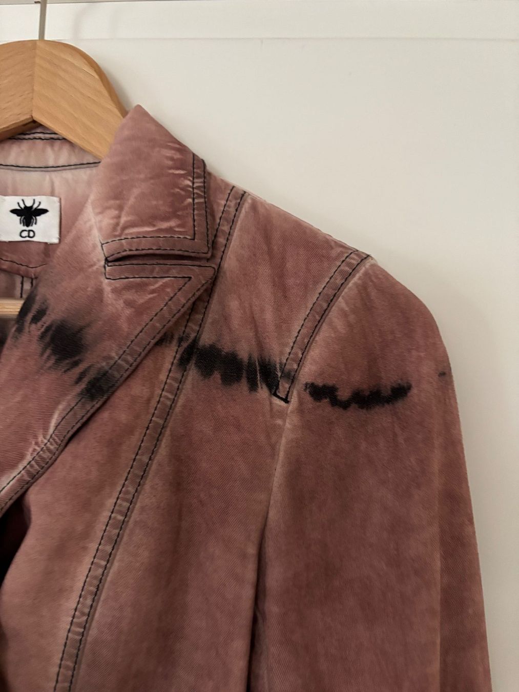 Dior Giacche: DIOR ,taillierter Blazer, Tie-day print, rostrost/schwarz 34 – Usato da Herrliberg venduto da mayfi 2