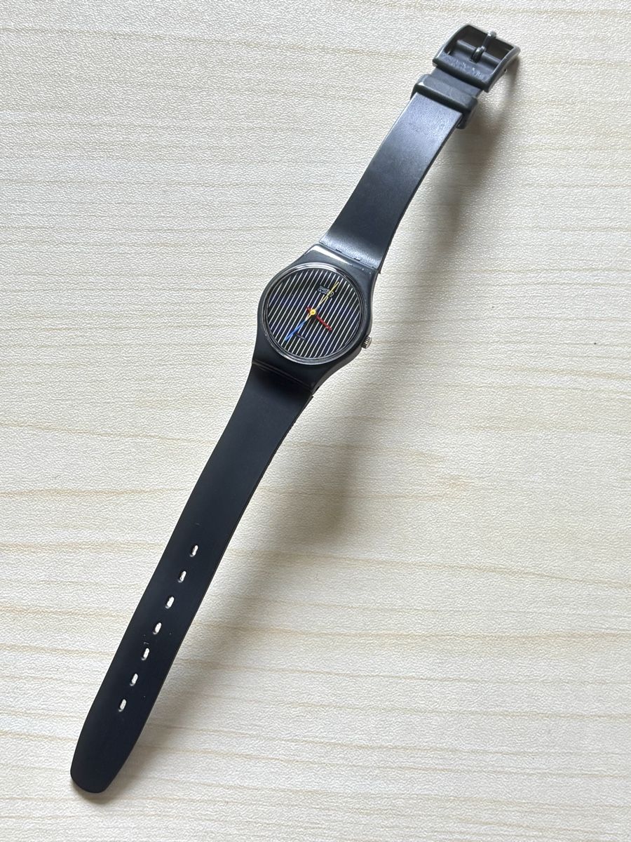 Swatch Orologi: Swatch Quartz Uhr Streifen Zifferblatt  – Usato da Grenchen venduto da chththl 1