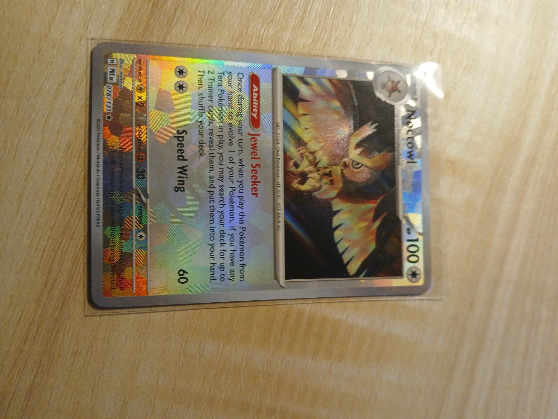 Pokémon Carte collezionabili: Noctowl Pokeball 078 Prismatic Evolutions EN – Usato da Bülach venduto da PokeGoods.ch