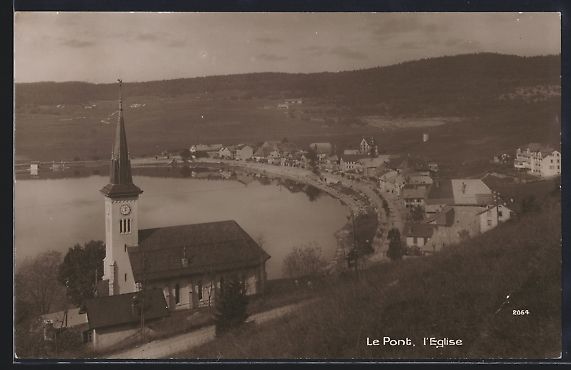 Cartoline postali: AK Le Pont, L'Eglise – Usato da Berlin venduto da bartko-reher