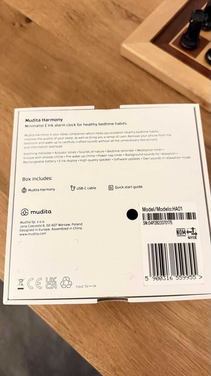 Wecker: Wecker Mudita Harmony 2  NP:179.- – Neu und originalverpackt aus Sirnach von sirni 1