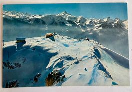 Leysin - La Berneuse en hivers avec skieurs
