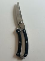 Küchenschere Metalltex Edelstahl schwarz(S43)