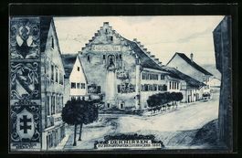 Beromünster, Strassenpartie mit Gasthof