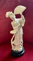Schöne japanische Geisha, aus Alabaster✨1950er✨