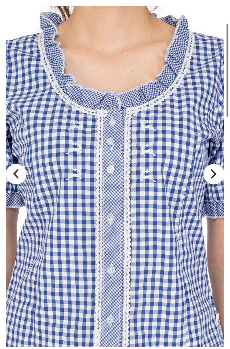 Blusen: OS Trachten Bluse blau – Neu und originalverpackt aus Köniz von daniela175 1