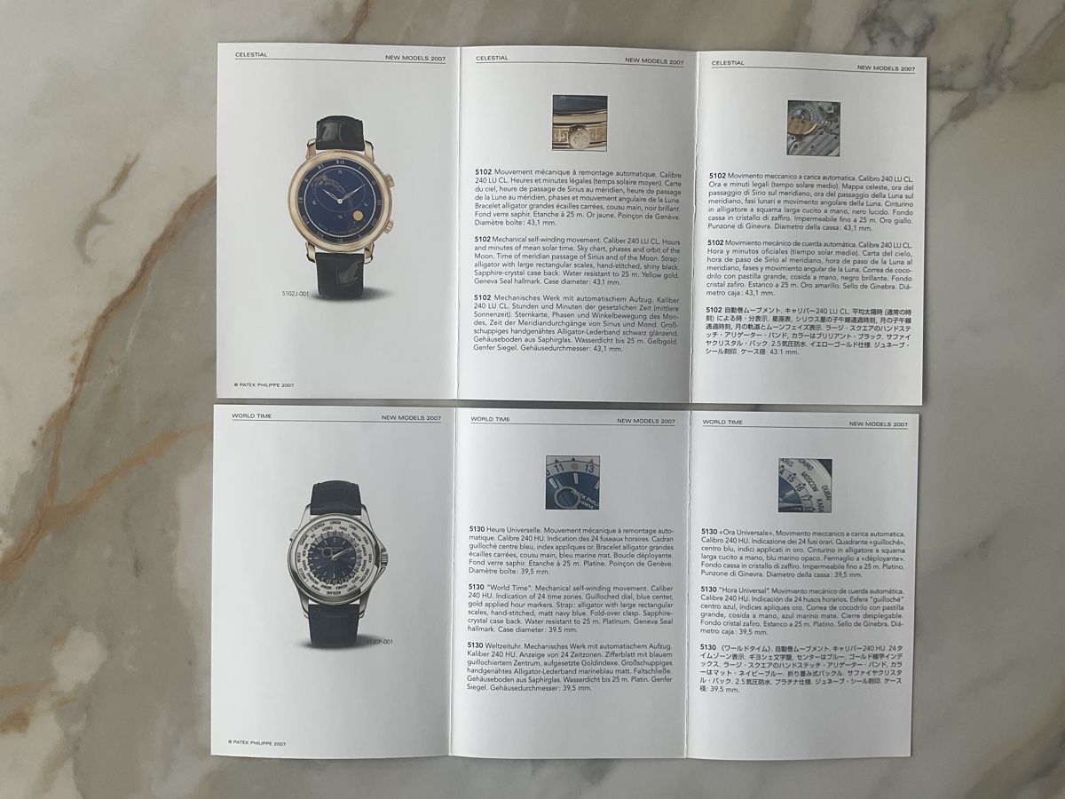 Cartes: Patek Philippe New Models 2007 – D'occasion à Brugg AG par Roby61 2