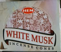Encens  CONES MUSK BLANC (12 x 10 CÔNES)