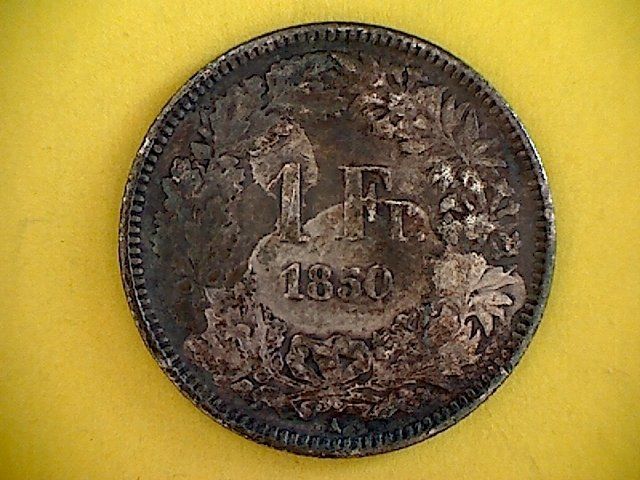 Tutti le monete: 1 Fr. 1850 – Usato da Buchs AG venduto da Ged8