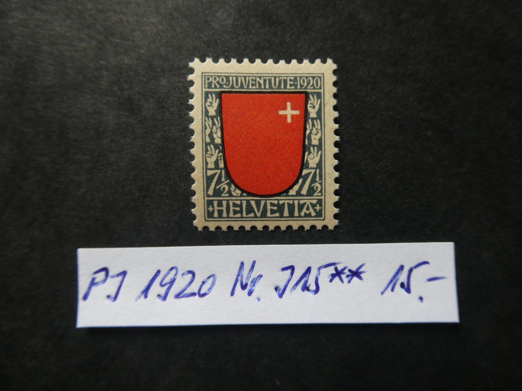Tutti i francobolli: Pro Juventute 1920 Nr. J15 postfrisch – Usato da Lausen venduto da Herbamare01