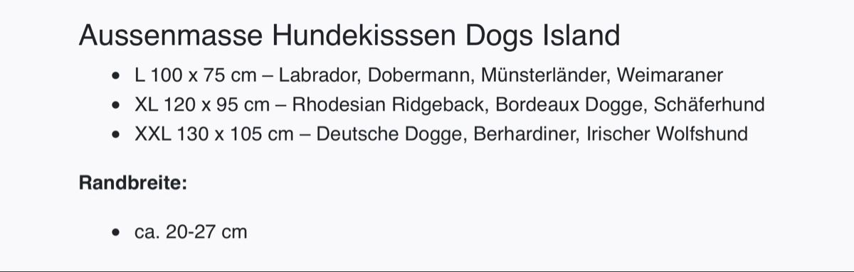 DogsFavorite Liege- & Schlafplätze: Hundebett Dogs Island – Neu (gemäss Beschreibung) aus Bassersdorf von javea03 5