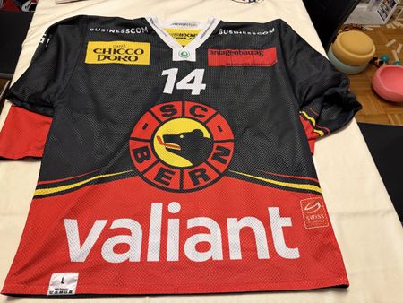 SC Bern Gameworntrikot Junioren Nummer 14 Grösse L