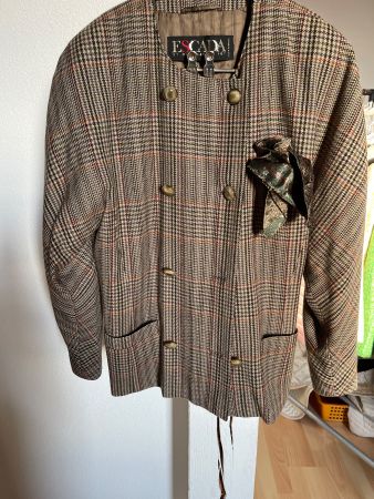 Escada Blazer, Vintage, Gr. 38, Kariert, Top Zustand!