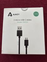 Top Ladekabel Aukey  Micro USB Kabel, 3 Stück Neu - nur 4.90