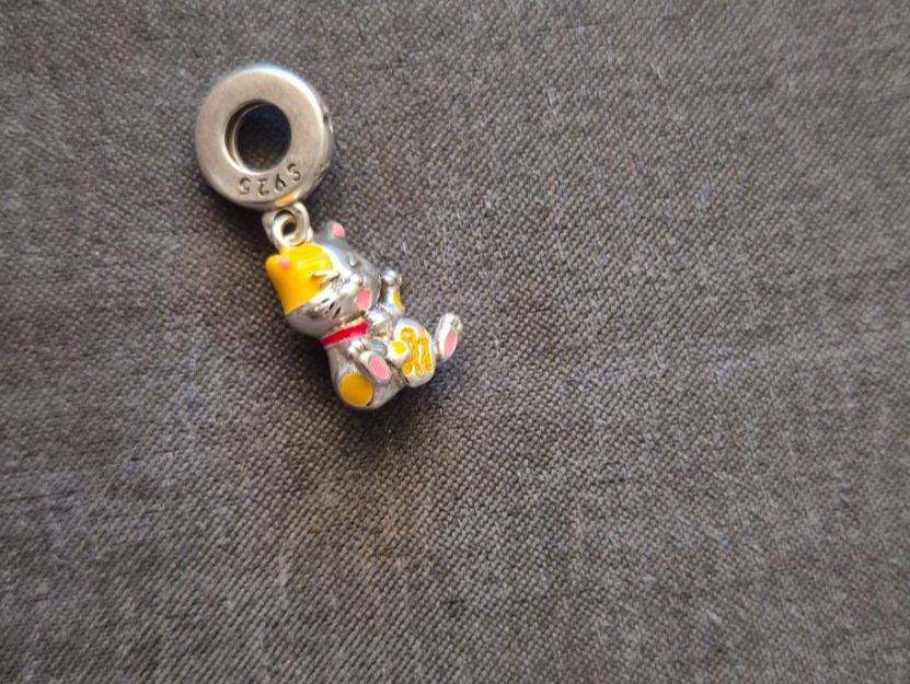 Anhänger: Silber Charm chinesische Katze +Garantie – Neu (gemäss Beschreibung) aus Rotkreuz von Carbone_Bijou-Shop 1