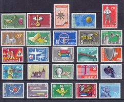 1954-1959  komplette Werbesätze  ** Postfrisch **  SBK 51Fr.
