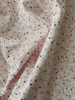 Süsser Baby-Cord-Stoffrest m Sternen, rosa/lila/grau/weiss