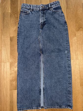 H&M Jeansrock Denim lang