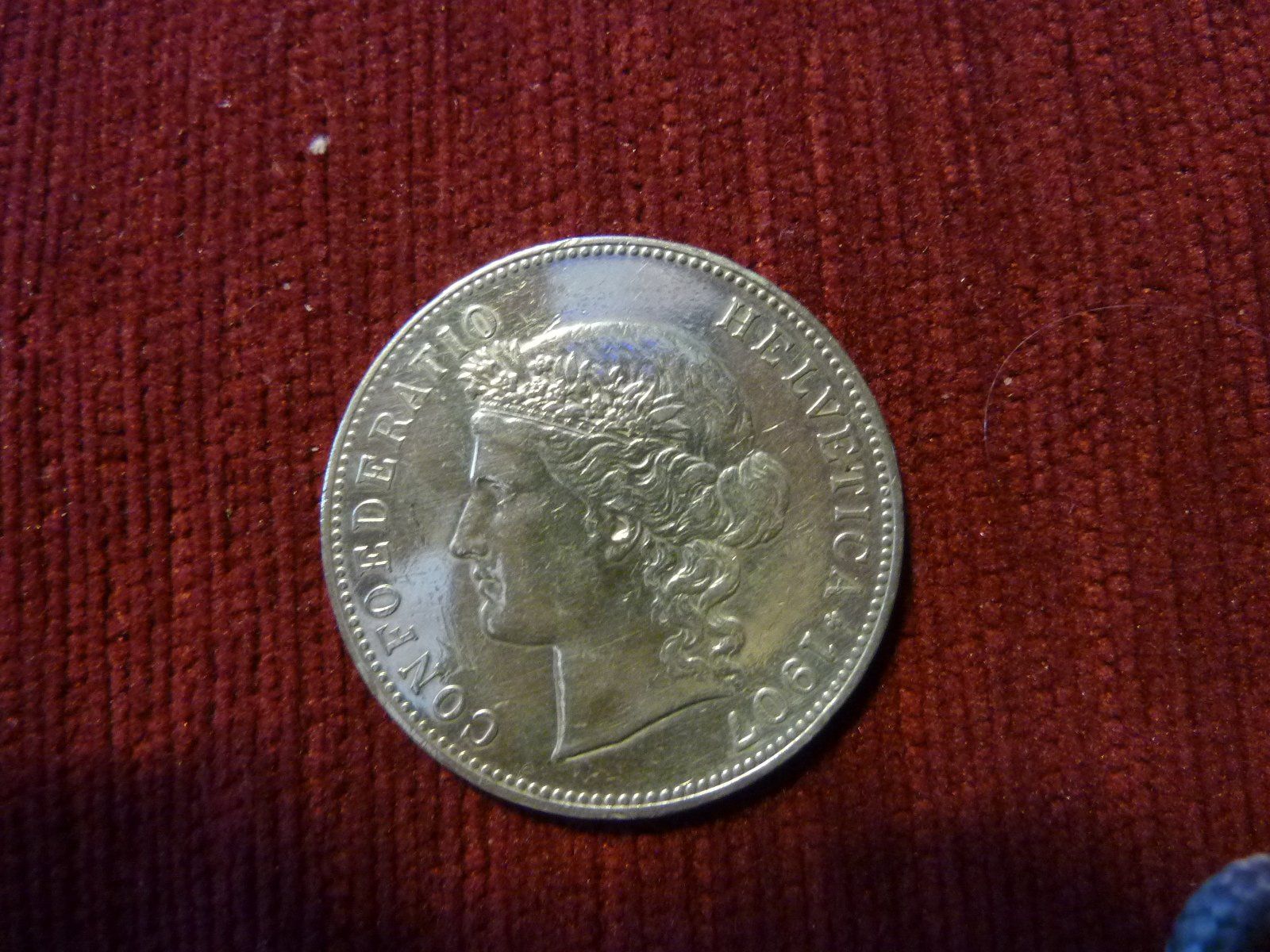 Tutti le monete: 5 Franken 1907 B Silber – Usato da Altstätten SG venduto da Toscana1 2