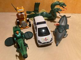 5 véhicules et figurines d'action
