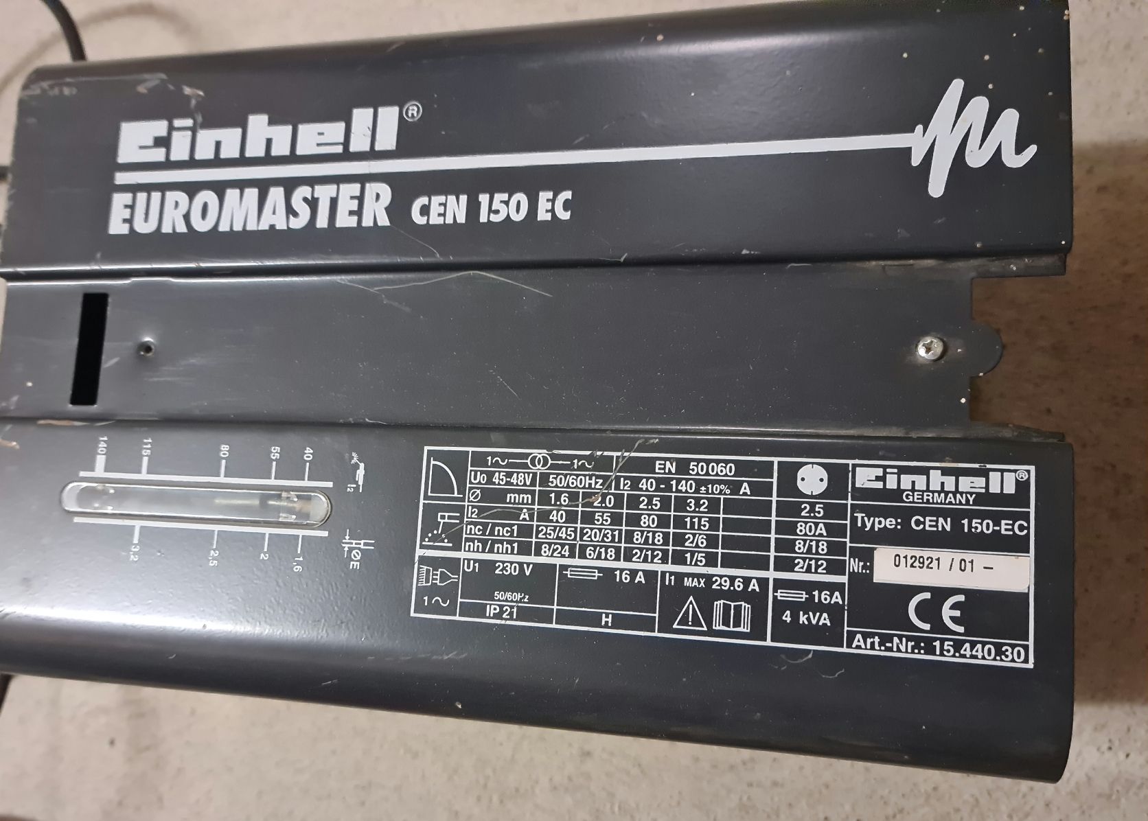 Einhell Postes à souder: Einhell CEN 150-EC Elektroschweissgerät – Défectueux à Rickenbach Sulz par dpue-974 1