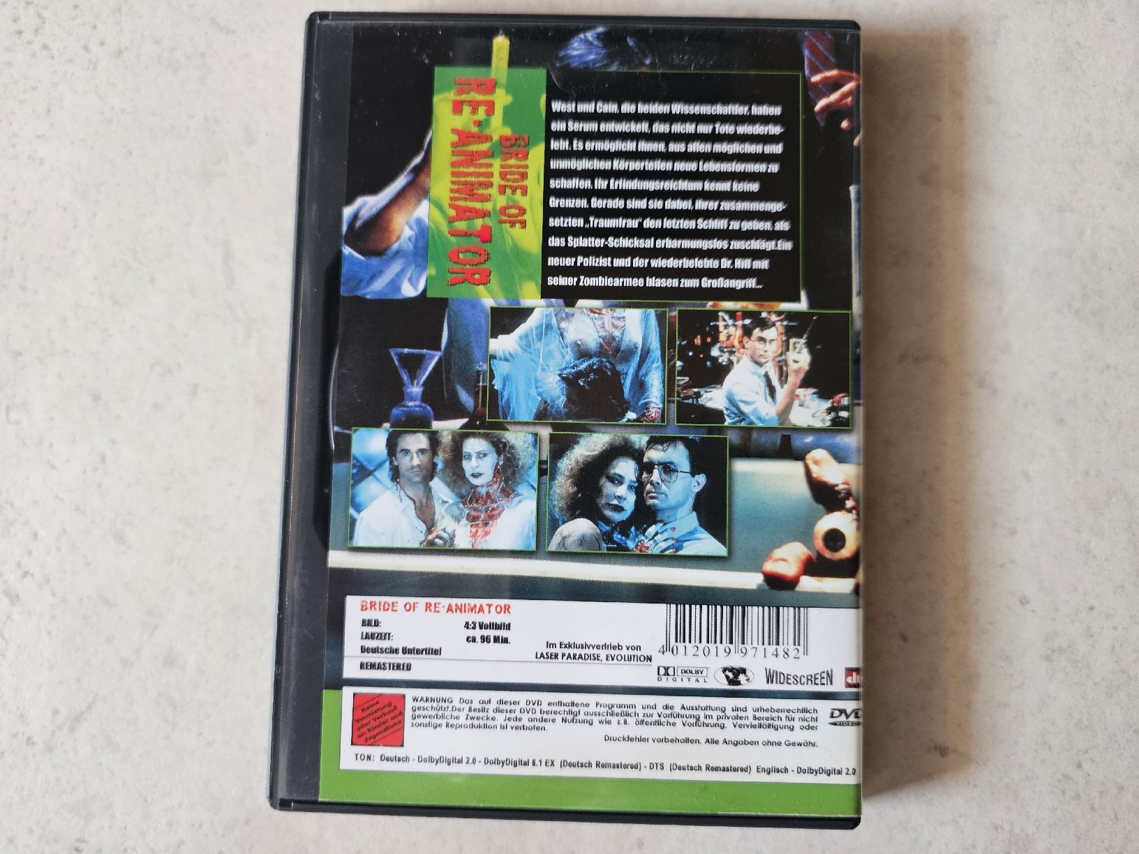Tutti i DVDs: Bride Of Re-Animator – Usato da Schneisingen venduto da backstore24 1