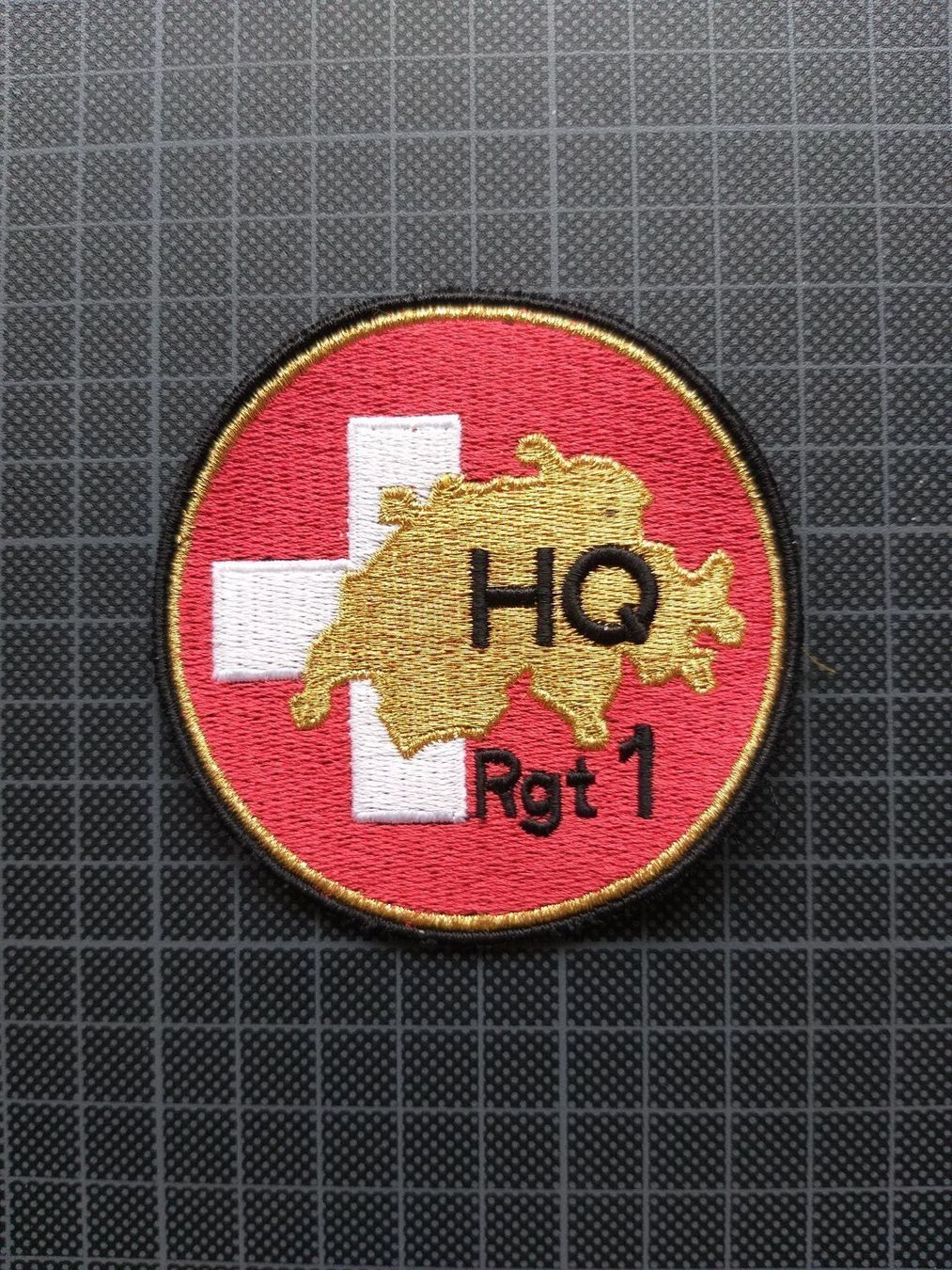 Plaketten & Abzeichen: Verbandsabzeichen HQ Rgt 1 – Gebraucht aus Bauma von SwissMilitaria