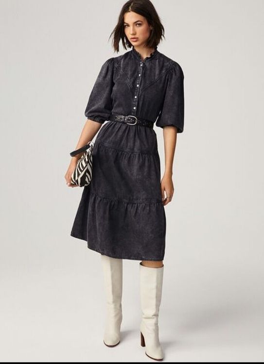 ba&sh Robe Wasta Noir Livraison gratuite Vêtements