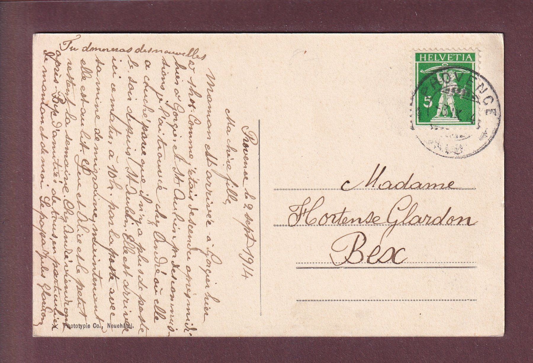 Cartoline postali: Château de GORGIER - 1914 – Usato da Pully venduto da nicecards 1