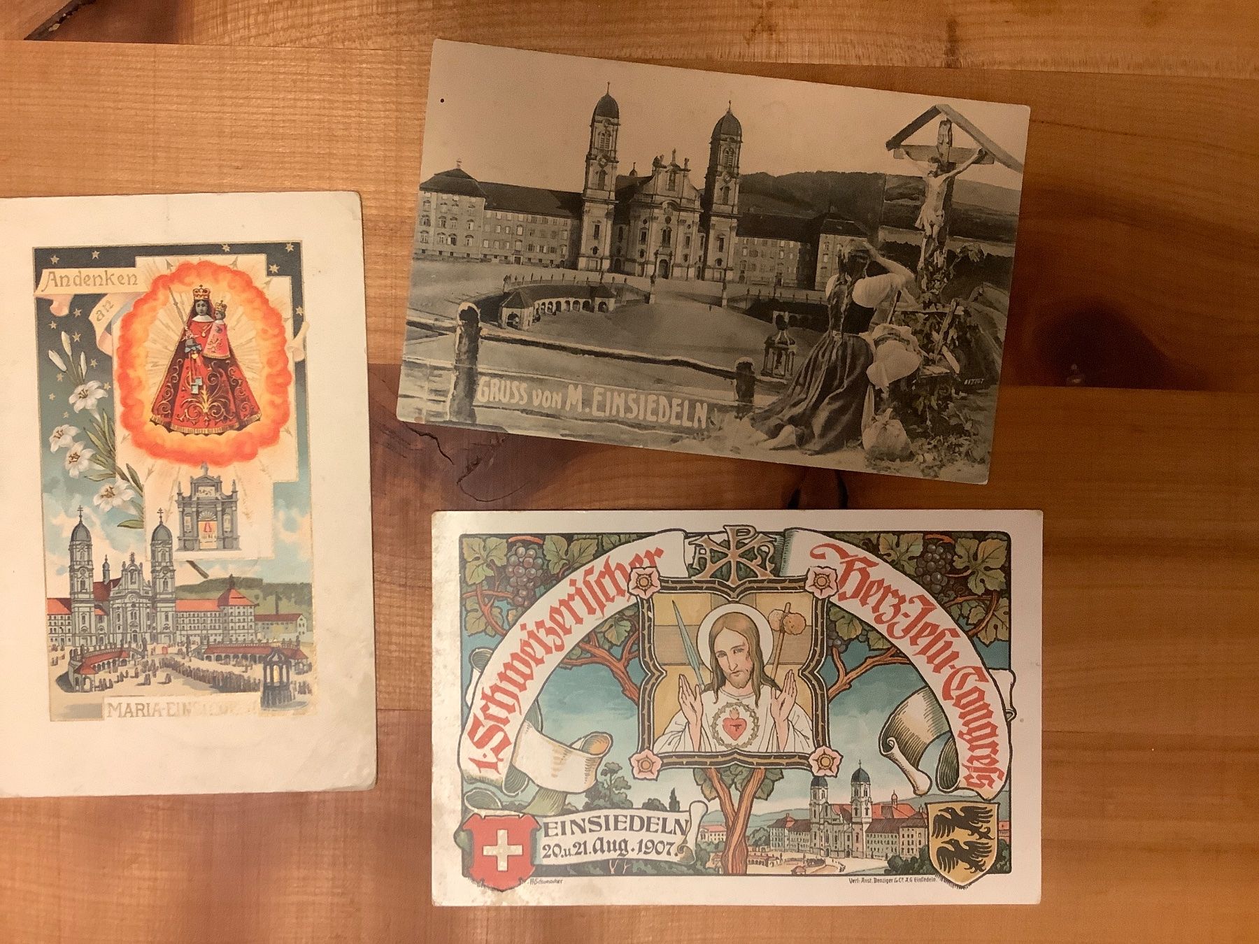 Ansichtskarten: 8 sehr schöne, alte Ansichtskarten Einsiedeln – Gebraucht aus St. Gallen von herbrig2 1