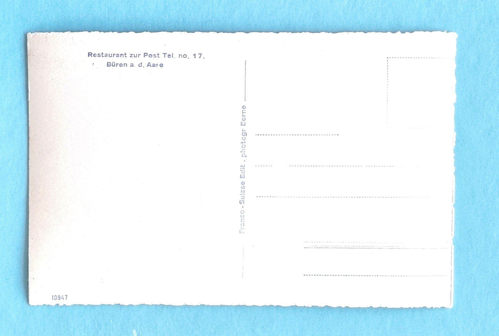 Cartoline postali: Büren an der Aare - Restaurant zur Post – Usato da Rothrist venduto da RROENK 1