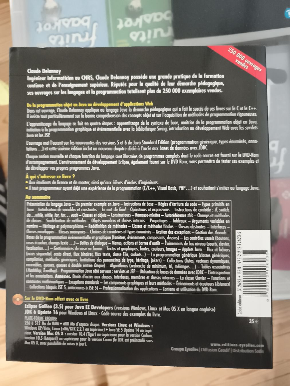 Bücher: Programmer en Java 6th Edition Claude Delannoy Textbook – Gebraucht aus Genève von EMellau 1
