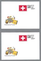 WEBSTAMP PRIVATE, 2 BRIEFE