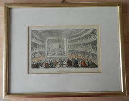 Doctor Syntax Oper London Rowlandson gerahmt