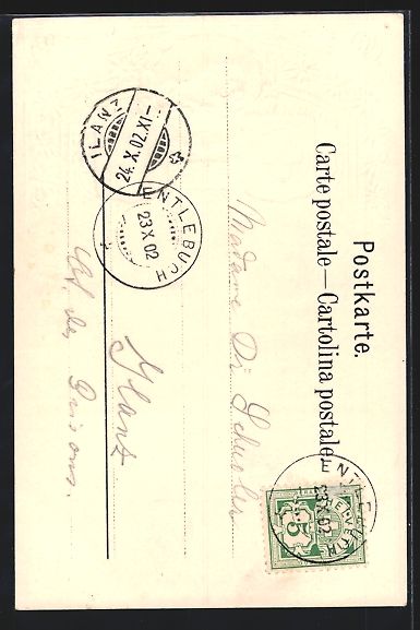 Cartes postales: Passepartout-Lithographie Luzern, Wasser – D'occasion à Berlin par bartko-reher 1