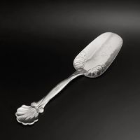 Georg Jensen Sterlingsilber Tortenheber Muschelmuster 1930