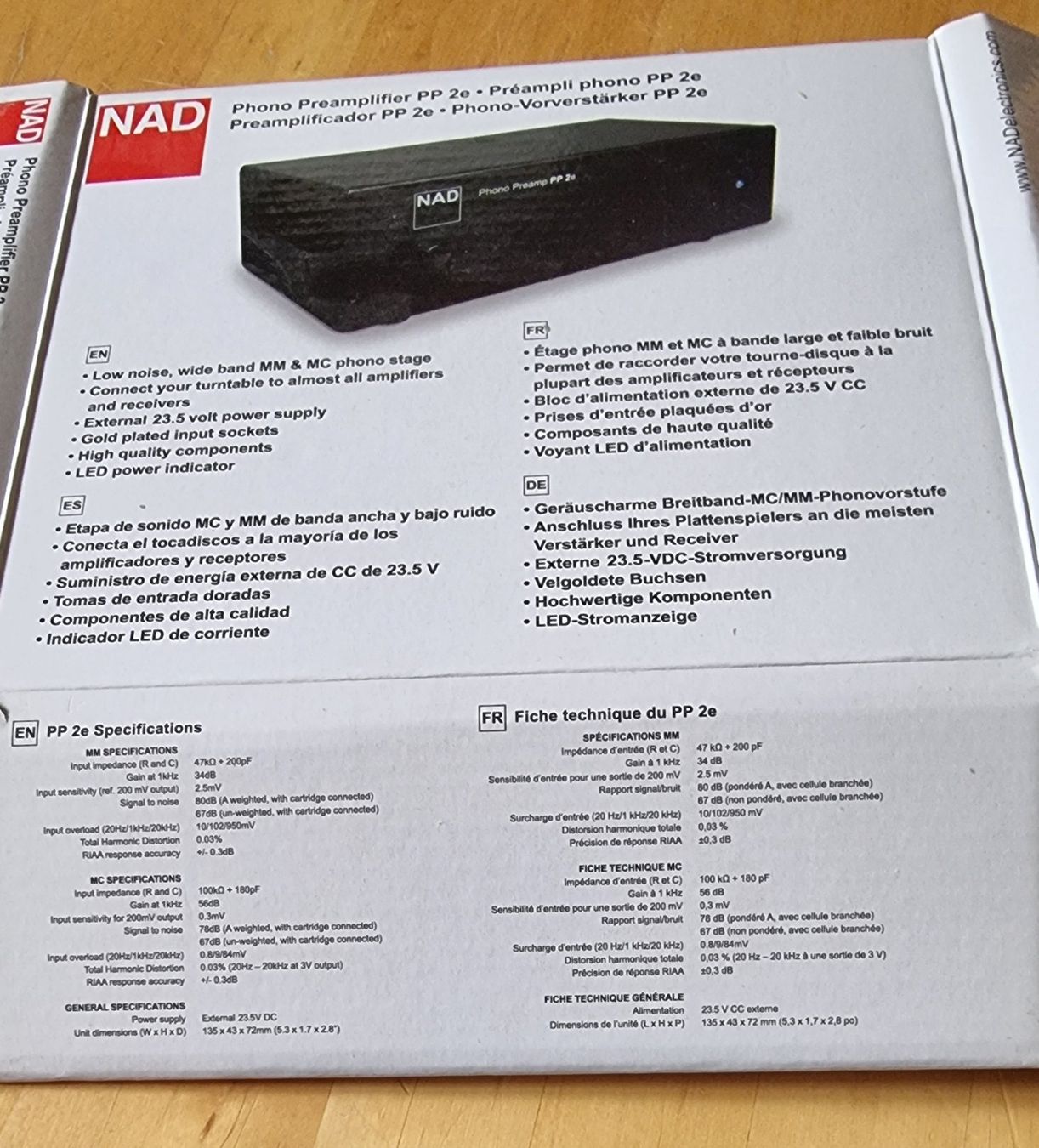 Nad Amplificatori: NAD Phono Vorverstärker PP 2e MM/MC – Usato da Luzern venduto da Frizzz 2