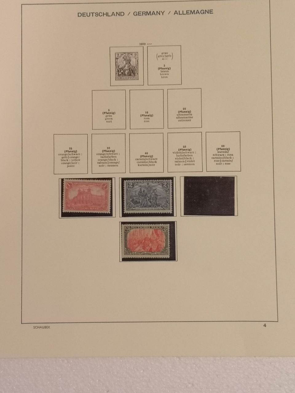 Tutti i francobolli: Deutsche Briefmarken 1862-1911. 10 Seiten. – Usato da Bern venduto da Yunkom 5