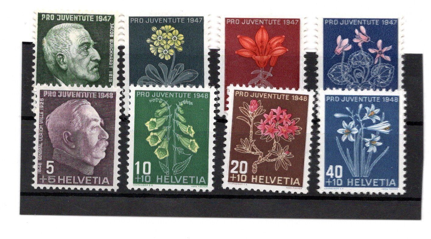 Tous les timbres: 56c PJ 1947/48 Serie ** – Neuf (Voir description) à BREGANZONA par adelio8