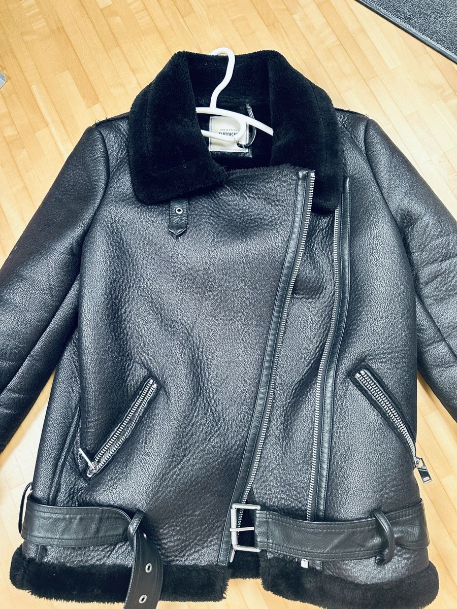 Pimkie Giacche: Leder Biker Jacke mit Fell – Usato da Beromünster venduto da Moritz0112