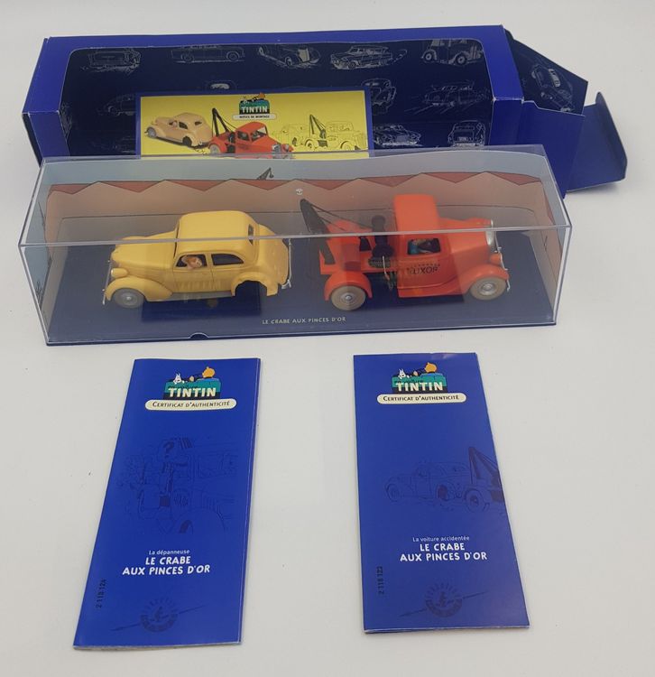 Boîtes Tintin Numéros 23 & 24 – En Voiture! La Dépanneuse Du Crabe Aux Pinces D'or