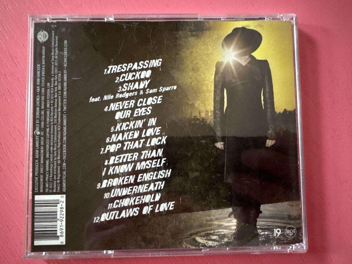 CD: Adam Lambert - Trespassing – Usato da Lützelflüh-Goldbach venduto da Deiv4 1
