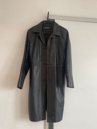 Vintage Leder Mantel/Jacke