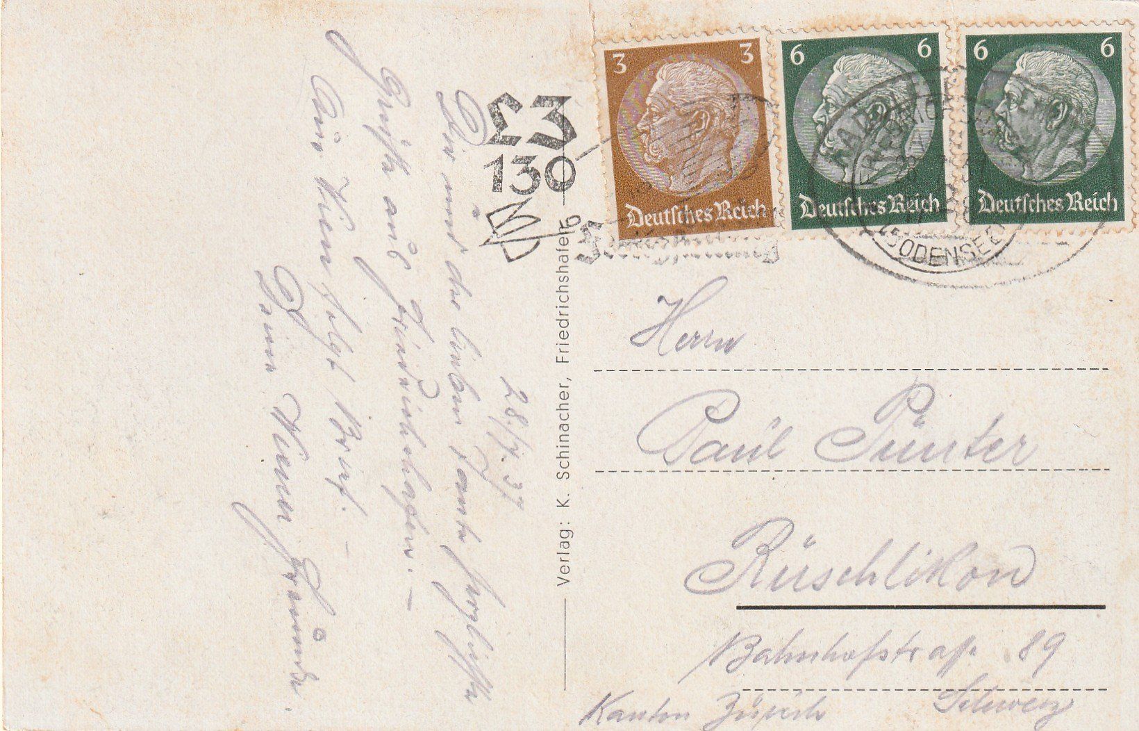 Cartoline postali: Graf Zeppelin – Usato da Rorschacherberg venduto da fratovi2 1