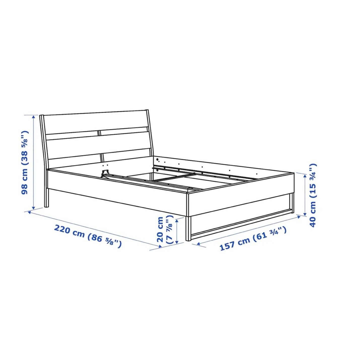 Ikea Betten: IKEA TRYSIL Bettgestell + Lattenrost [Optional mit Matratze] – Gebraucht aus Zürich von cpqlab.26 2